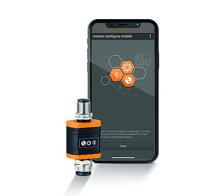 Adaptateur IO-Link Bluetooth pour l’accès aux capteurs par smartphone