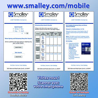 Un nouveau site mobile pour Smalley Steel Ring Company