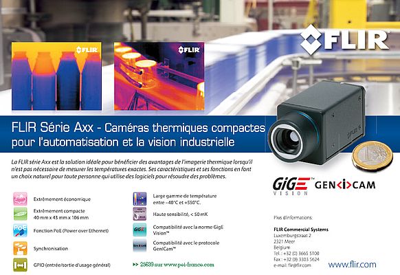 Caméras thermiques compactes pour l'automatisation et la vision industrielle