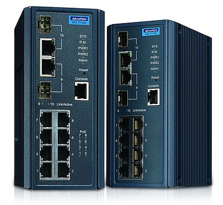 Les commutateurs Ethernet administrés EKI-7710 utilisent des composants de qualité optimale