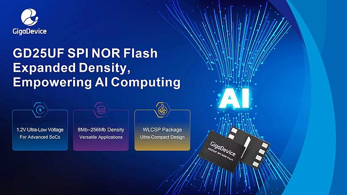 Flash SPI NOR 1,2 V basse consommation - GigaDevice