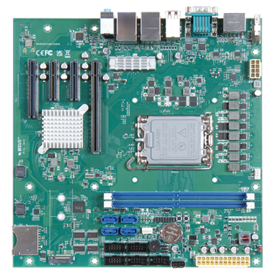 RUBY-D722G2A carte mère microATX pour applications IA industrielles de Portwell