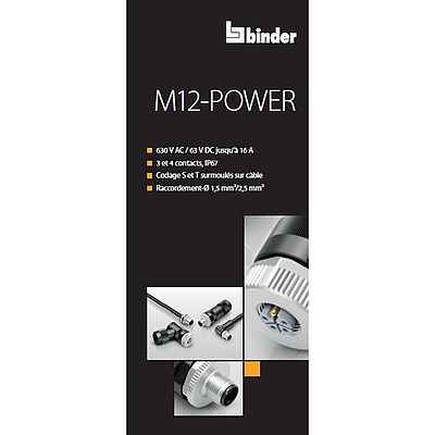Connecteurs circulaires M12-Power de Binder
