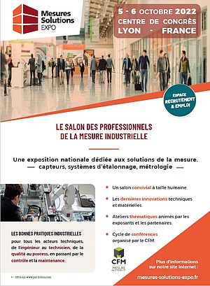 Mesures Solutions Expo les 5 et 6 octobre 2022 à Lyon