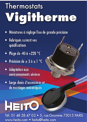 Thermostats miniatures à réglage fixe