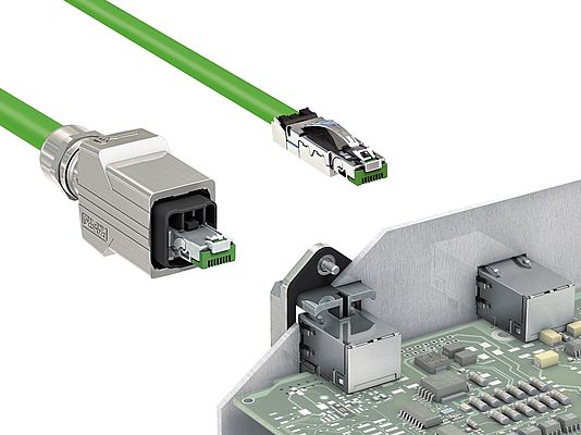 La série CUC inclut une gamme de connecteurs RJ45 classés IP65/IP67