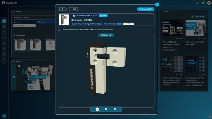 Jumeaux numériques 4D pour la sécurité machine - Schmersal