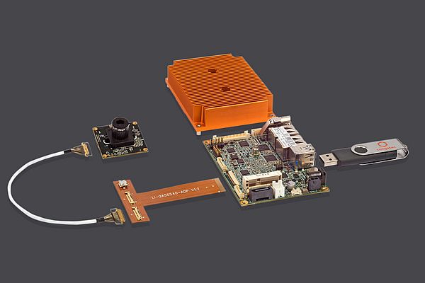 Le kit Caméra Intelligente MIPI-CSI 2 comprend toutes les briques de base d’une solution caméra intelligente