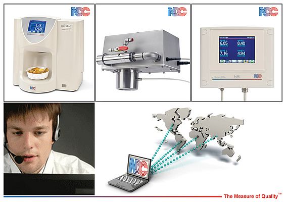 NDC contrôle à distance ses appareils de mesure d'humidité