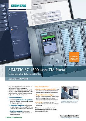 SIMATIC S7-1500 avec TIA Portal