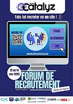 Forum CATALYZ 2025 : un salon 100 % en ligne pour recruter les ingénieurs