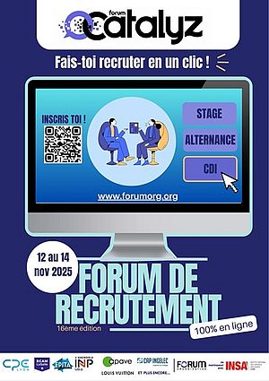 Forum CATALYZ 2025 : un salon 100 % en ligne pour recruter les ingénieurs