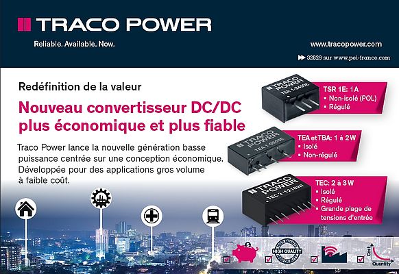 Convertisseur DC/DC de Traco Power