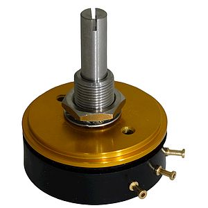Capteur de position rotatif bobiné disponible en valeurs de résistances standard 1 kΩ, 5 kΩ et 10 kΩ