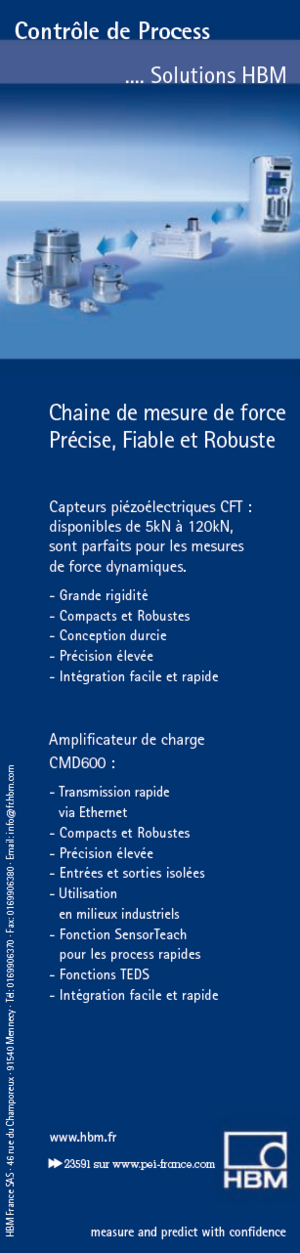 Capteurs piézoélectriques CFT
