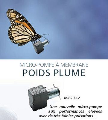 Micro-pompe à membrance NMP 015.1.2